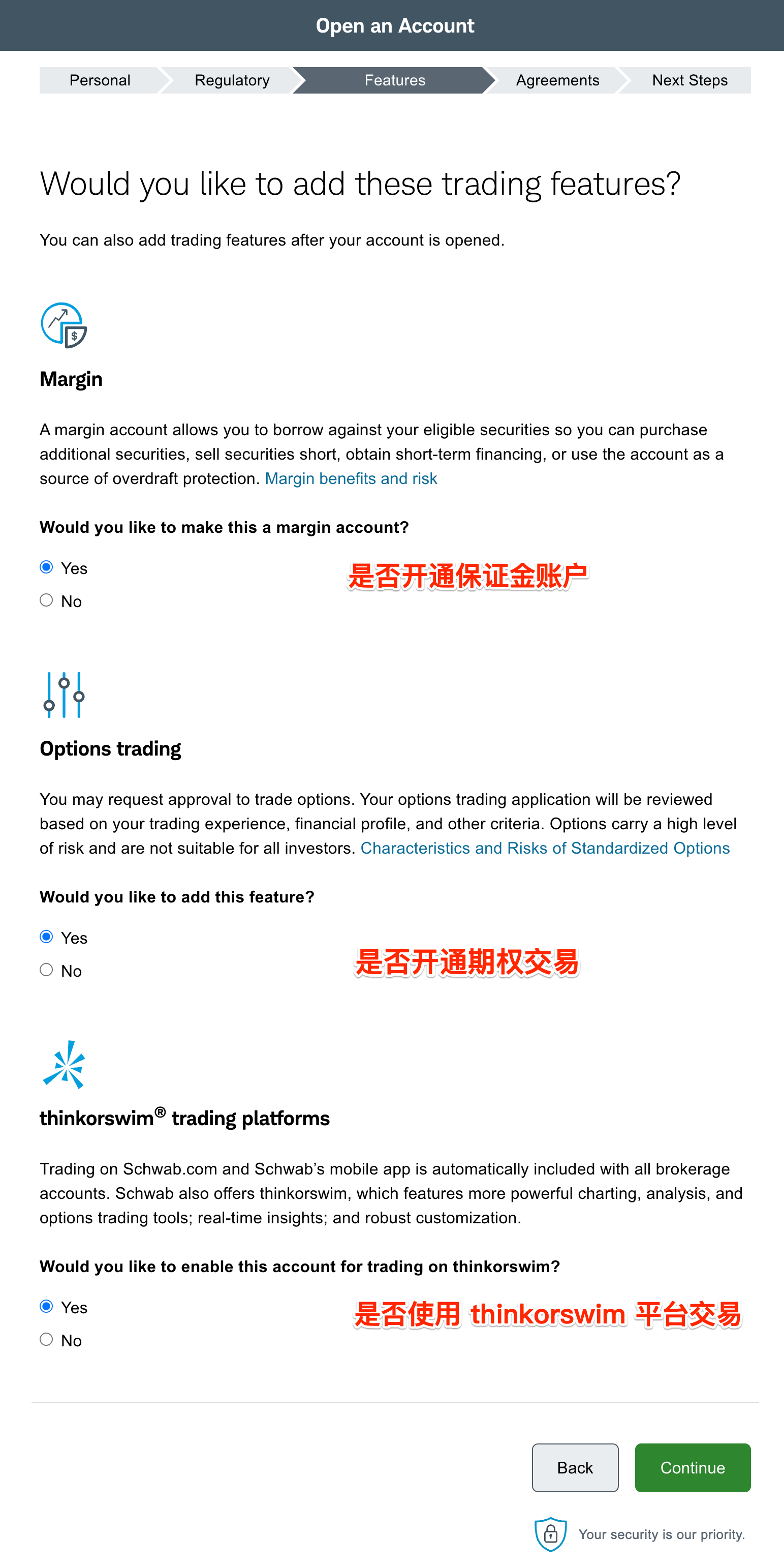 Trading Features