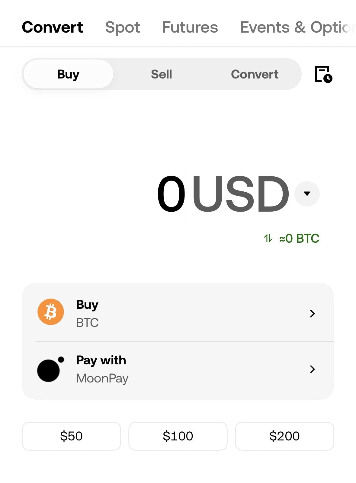 OKX 信用卡购币界面（MoonPay）